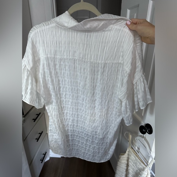 Alice + Olivia Edyth ruffle button down blouse - Picture 4 of 4